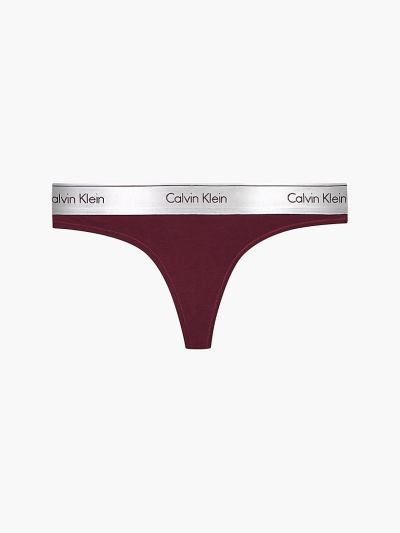 Calvin Klein Underwear HU802911 | Calvin Klein Modern Cotton Női Tanga Titán / Bordó